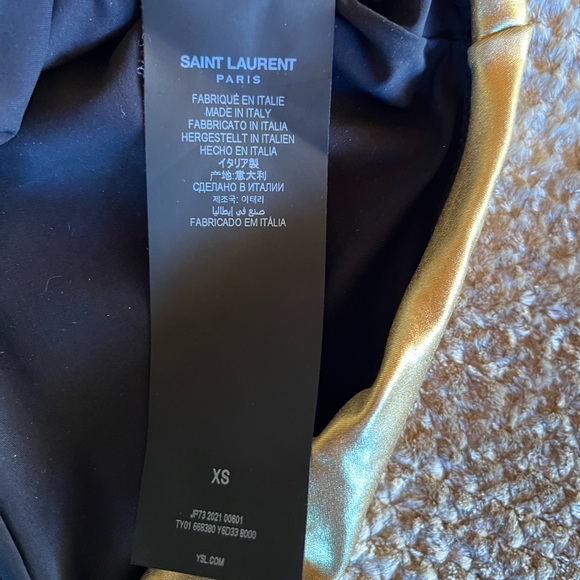 SAINT LAURENT gold bodysuit in Lamé Jersey XS - Picture 6 of 6